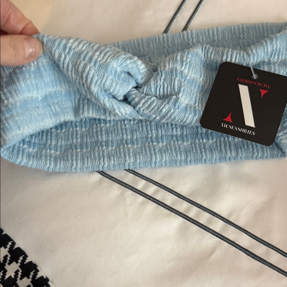 NWT Blue Knotted Headband